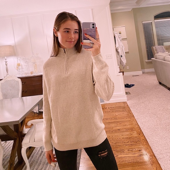 ☼Chaps Zip Knit Sweater☼ - Picture 2 of 7